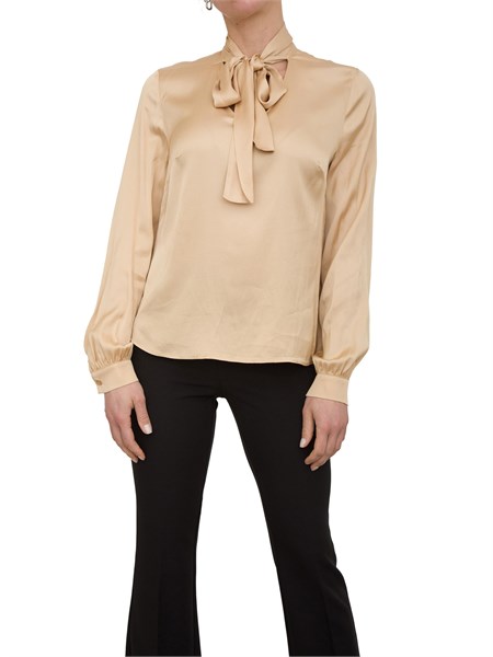 blusa donna fracomina beige fs25st1001w73201