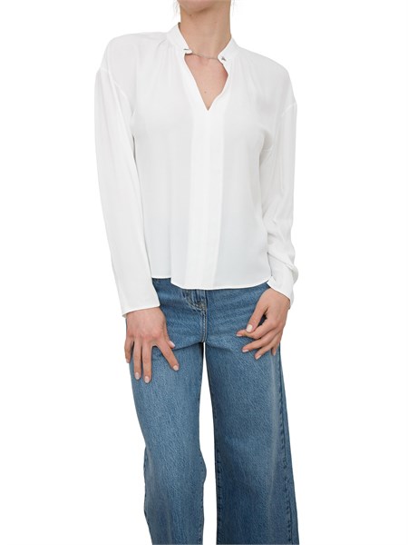 blusa donna patrizia pepe bianco 8c0776a8i1w146