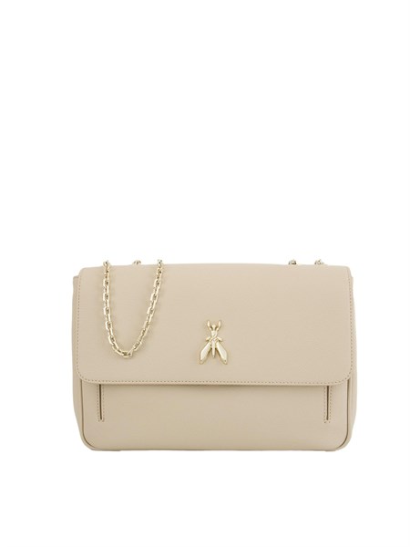 borsa a spalla pelle donna patrizia pepe beige 8b0100l001b732