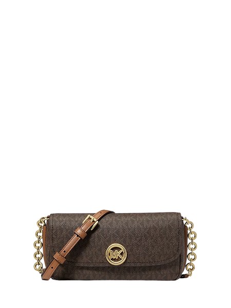 borsa nolita michael michael kors in tela marrone logo 32s6gy5c5b