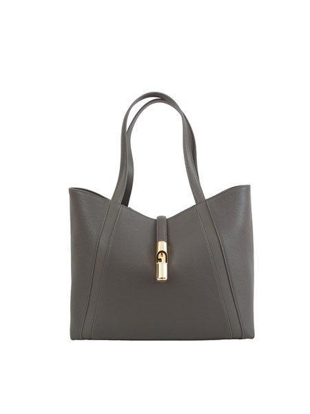 borsa shopping furla goccia l in pelle grigia wb01788bx3353