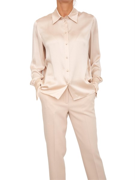 camicia blugirl in raso rosa rf5183t102a