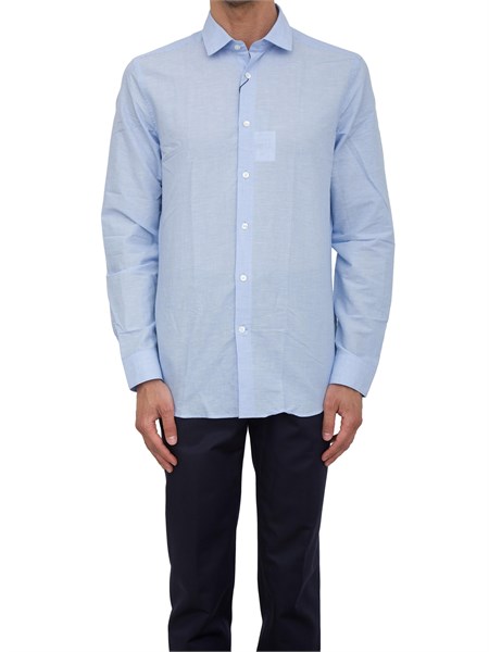 camicia manica lunga uomo corneliani azzurro 25pxk12520268
