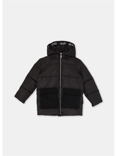 cappotto liu jo bambina in nylon trapuntato gf5016t3965
