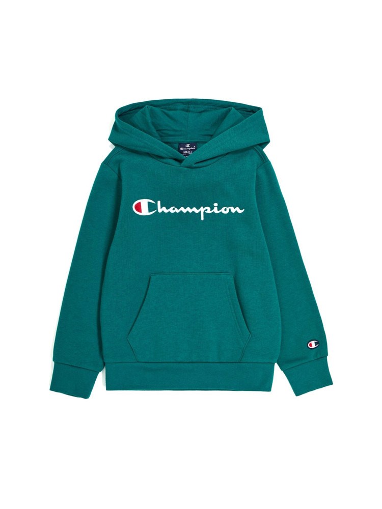 CHAMPION CHAMPION 306498 Gs571 Felpa Girocollo Verde Bambino