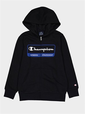 CHAMPION CHAMPION 306514 Kk001 Felpa Zip Capp Nero Bambino in Felpe