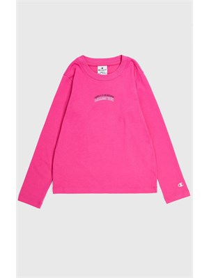 CHAMPION CHAMPION 404815 Ps025 T-Shirt Man Lunga Rosa-Viola Bambino in T-shirt