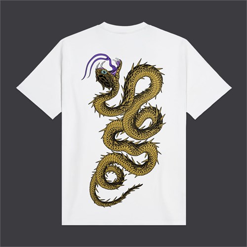 DOLLY NOIRE DOLLY NOIRE Ts612 Tee Wht Desert Snake Bianco Uomo in T-shirt