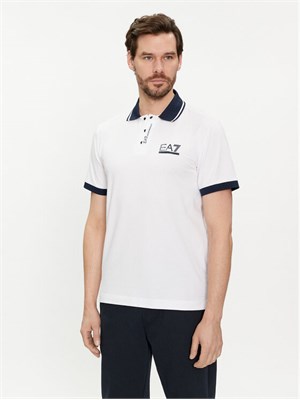 EA7 EMPORIO ARMANI EA7 EMPORIO ARMANI 3DPF17 Pj03Z 1100 Polo Bianco Uomo in Polo