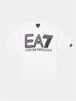 EA7 EMPORIO ARMANI EA7 EMPORIO ARMANI 3DBT57 Bj02Z 1100 T-Shirt Bianco Bambino in T-shirt