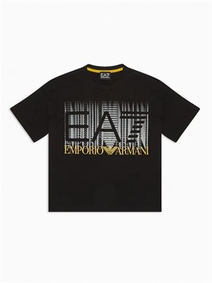 EA7 EMPORIO ARMANI EA7 EMPORIO ARMANI 3DBT59 Bj02Z 1200 T-Shirt Nero Bambino in T-shirt