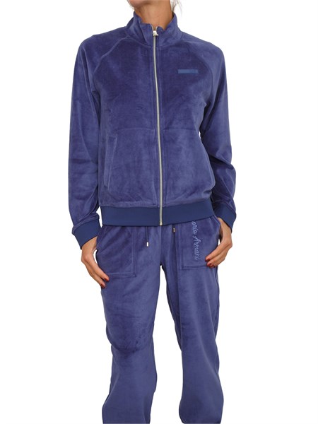 felpa ea7 emporio armani in ciniglia bluette 7w000438af15653