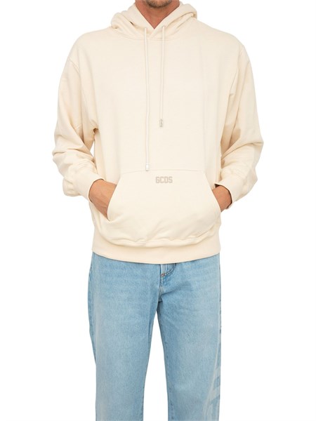 felpa uomo gcds crema m100105