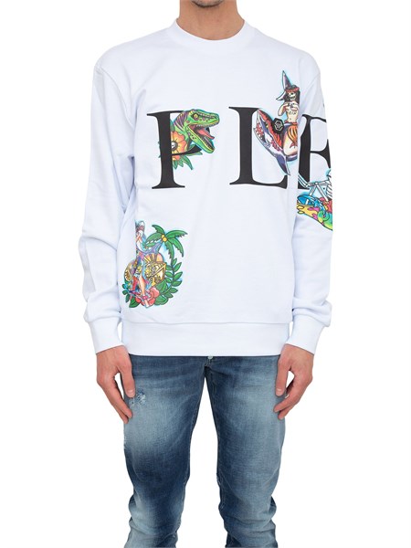 felpa uomo philipp plein bianco mjo0989pjo002n