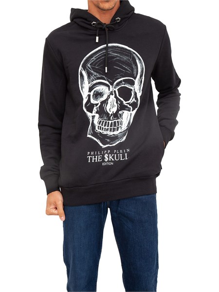 felpa uomo philipp plein nero mjb2543pjo002n