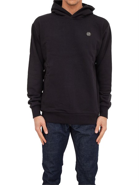 felpa uomo philipp plein nero mjb2660pjo002n