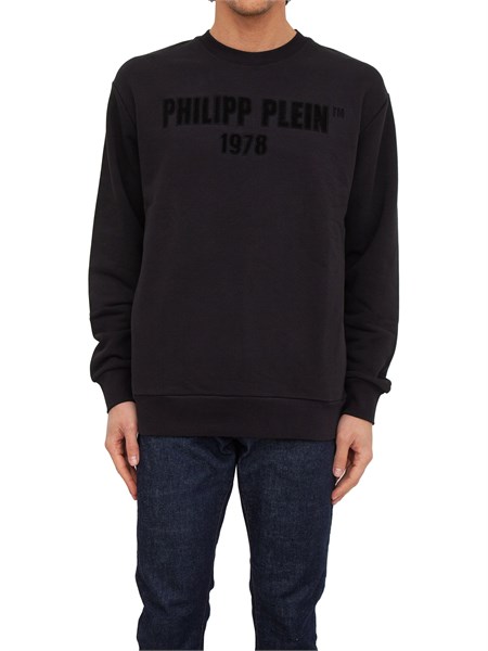 felpa uomo philipp plein nero ujo0024pjo002n