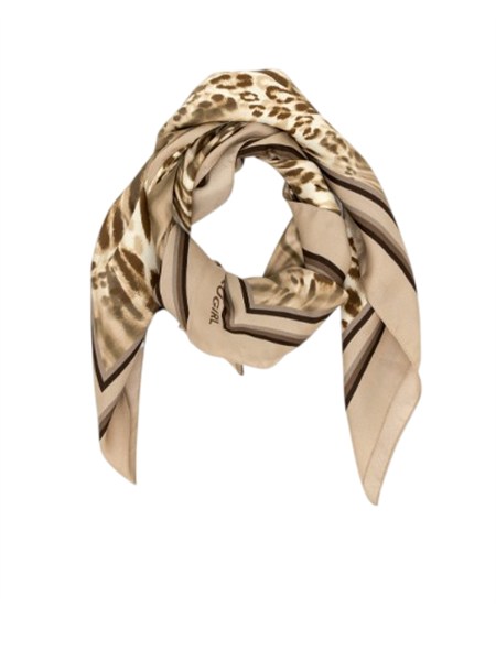 foulard blugirl in viscosa e seta animalier leopardo na6015t490a