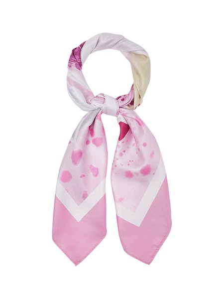 foulard rosa liu jo donna stampa fiore 2a6053t2745