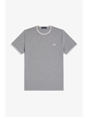 FRED PERRY FRED PERRY M1588 420 T-Shirt Mc Grigio Uomo in T-shirt