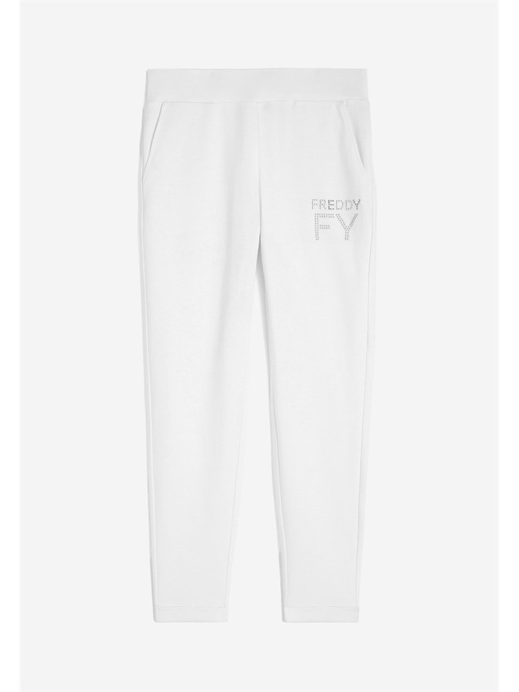 FREDDY FREDDY Wcxp4 W Pantalone Lungo Bianco Donna