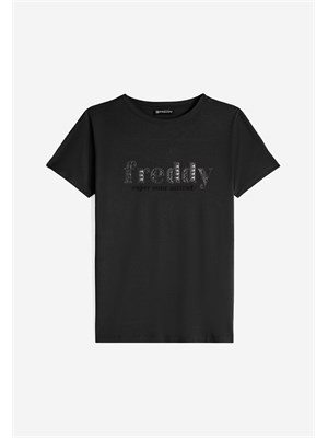 FREDDY FREDDY Wsdt2 N T-Shirt Mc Grigio Donna in T-shirt