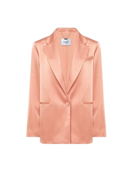 giacca blugirl in raso di viscosa rosa ra6156t448a