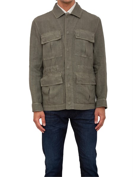 giacca camicia uomo peserico verde r52230t002622