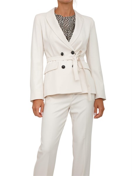 giacca doppiopetto donna emme marella bianco belford