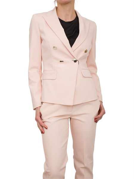 giacca doppiopetto donna emme marella rosa helier1