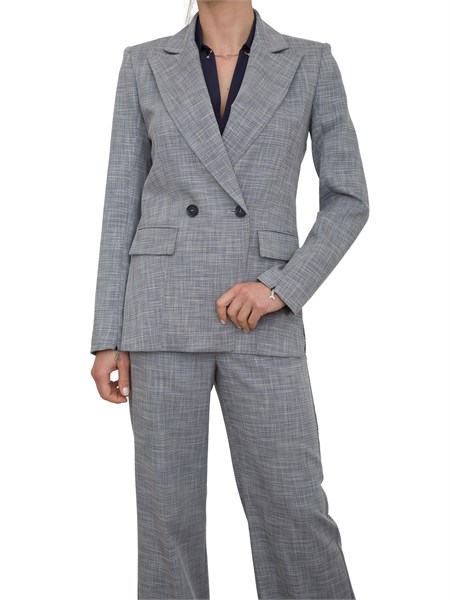 giacca doppiopetto donna patrizia pepe blu 8s0515ad15ff53