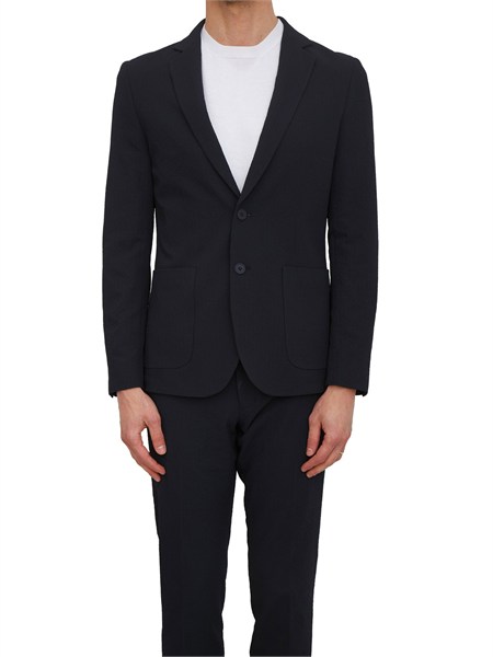 giacca uomo julie antony morato in seersucker increspato blu mmjs00081fa600307