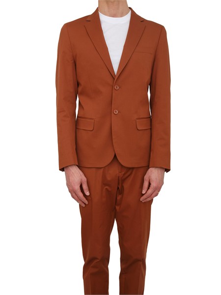 giacca uomo luis antony morato in twill di cotone e lyocell ruggine mmjs00090fa800211