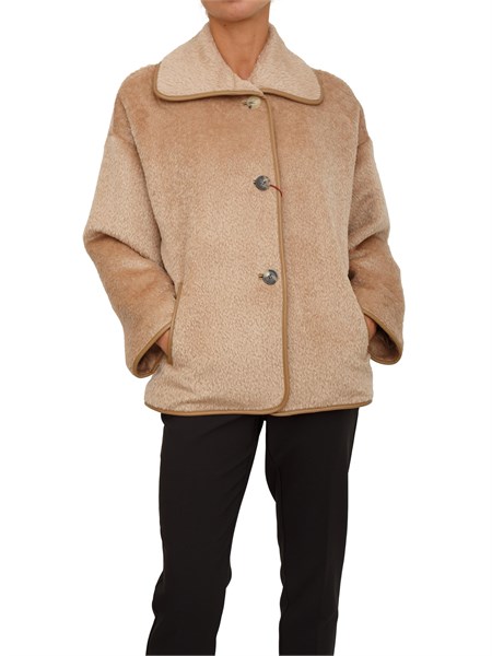 giaccone vadet max mara in alpaca cammello vadet