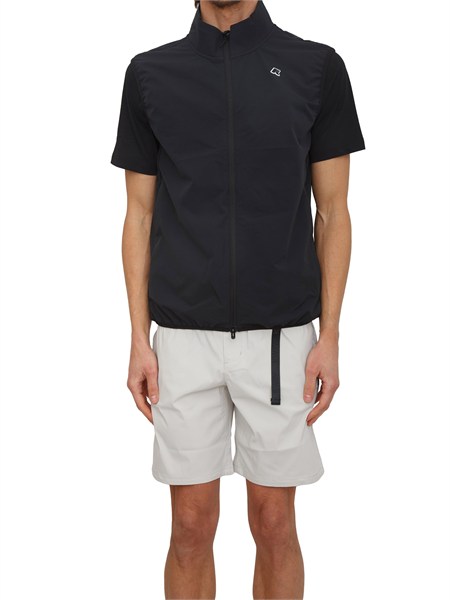 gilet unisex flaner k way in felpa tecnica nera k8143vw