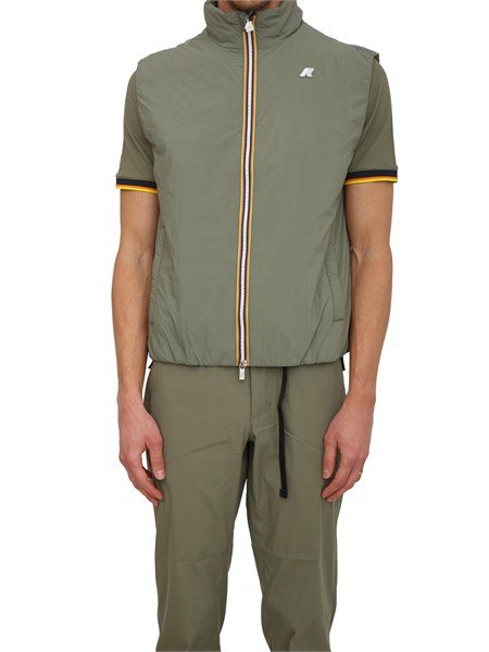 gilet uomo valen k way in primaloft e tessuto tecnico verde k2136bw