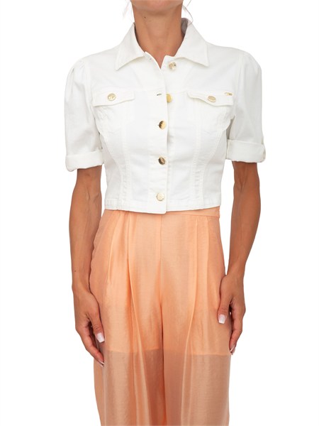 giubbino bakari kocca in denim bianco bakarigb8409