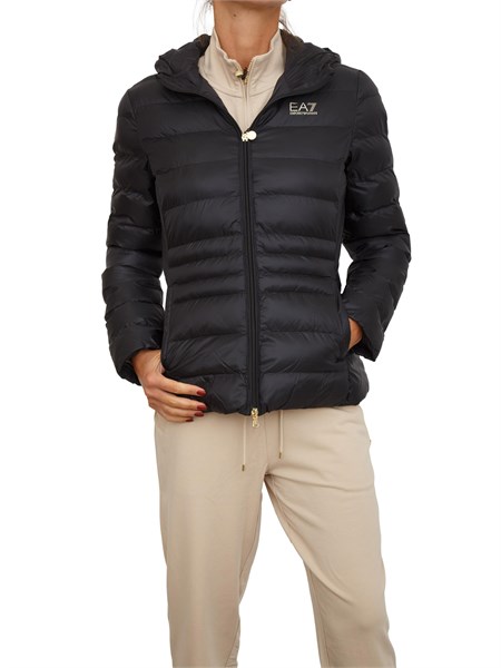 giubbino donna ea7 emporio armani in nylon shiny nero 7w000684af12475