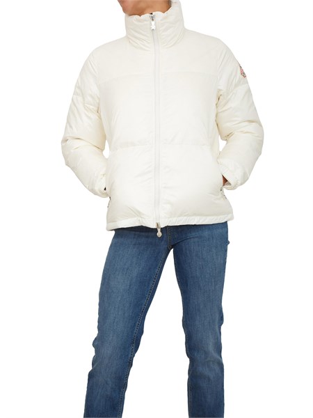 giubbino donna goldin pyrenex bianco in piuma doca naturale hwy038