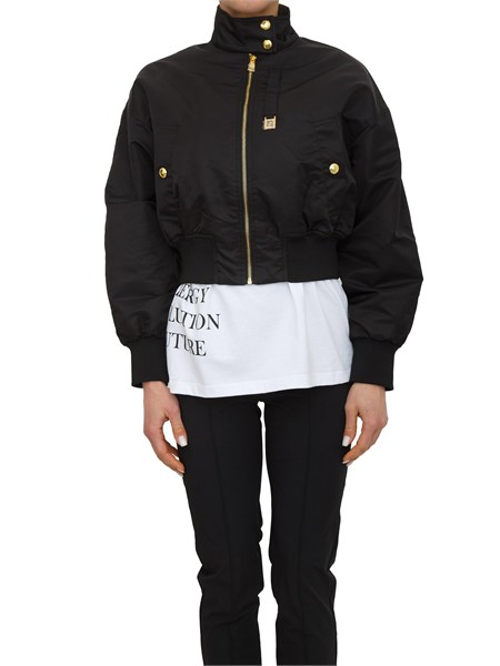 giubbino elisabetta franchi in nylon nero gb05d