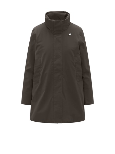 giubbino marla k way donna in tessuto khaki k7125lw