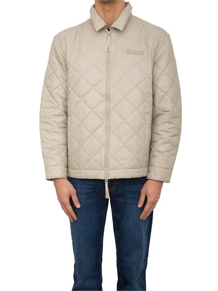 giubbino uomo guess jeans beige z4yl02wgad2