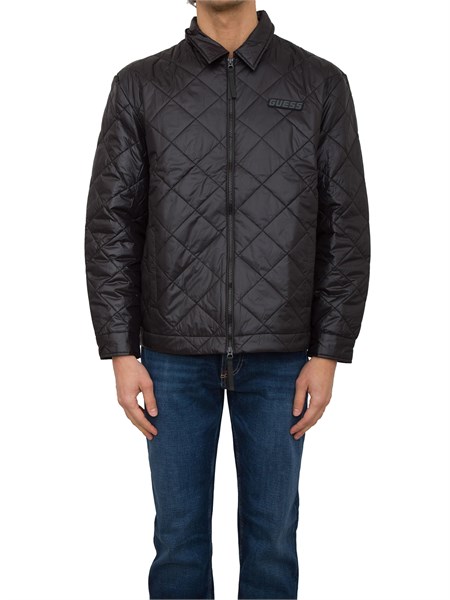 giubbino uomo guess jeans nero z4yl02wgad2