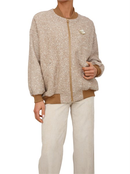 giubbotto eliano di kocca in misto lana beige elianopgb7928abfa0000