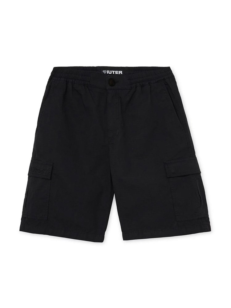 IUTER IUTER 24SICS01 Berm.Blk Cargo Rip Nero Uomo