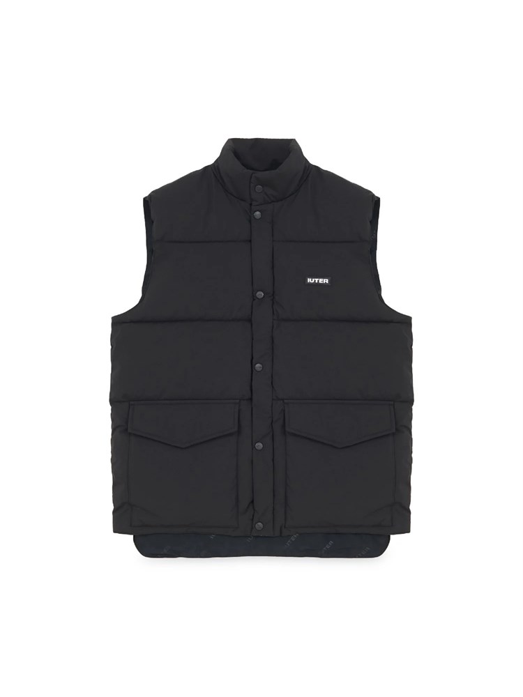 IUTER IUTER 24SIJV01 Gilet Blk  P Nero Uomo