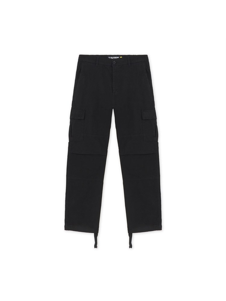 IUTER IUTER 23WICG01 Pant Blk Cargo Nero Uomo