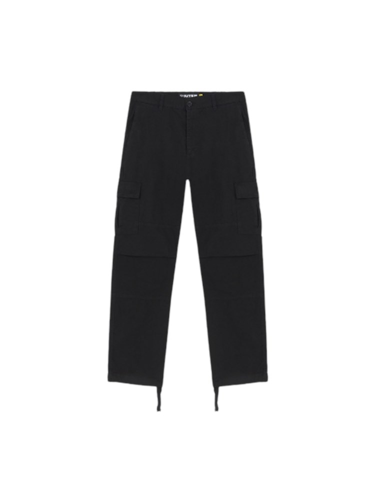 IUTER IUTER 23WICG02 Pant Blk Cargo Can Nero Uomo