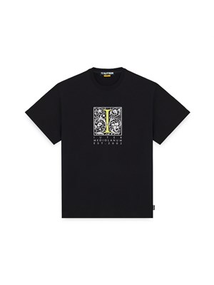 IUTER IUTER 24SITS31 Tee Blk Mediolanum Nero Uomo in T-shirt