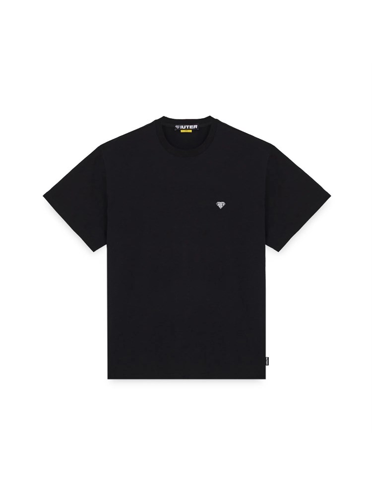 IUTER IUTER 24WITS01 Tee Blk Heart Logo Nero Uomo